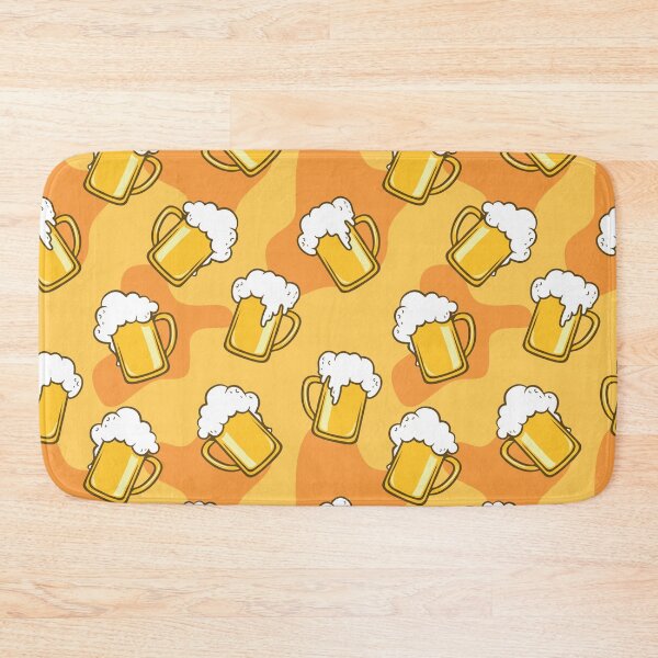 Item preview, Beer Mug Pattern with Festive Background designed and sold by quickkdesign.