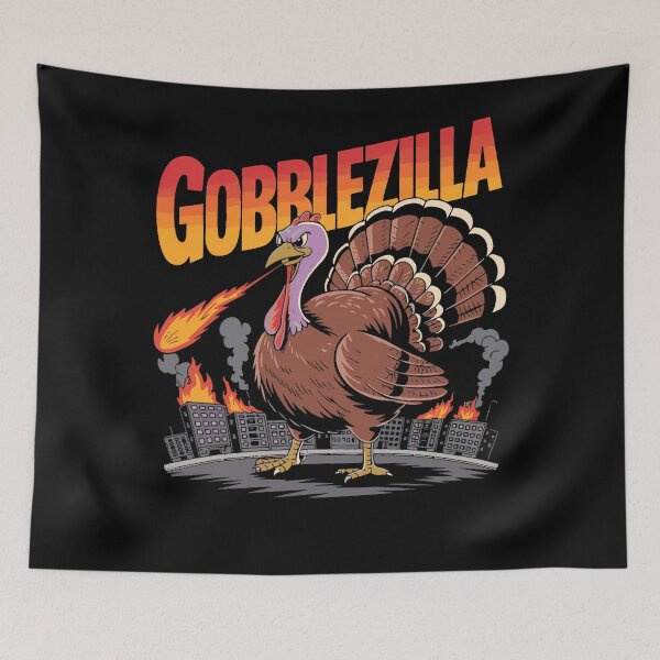 Item preview, Gobblezilla Funny Thanksgiving Happy Retro Style Quote Humor designed and sold by nguyenconguan80.