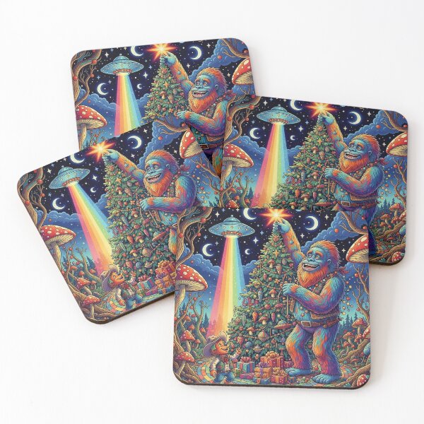 Item preview, Steve McYeti and Bullitt's Psychedelic Christmas Tree designed and sold by Art's Diner.