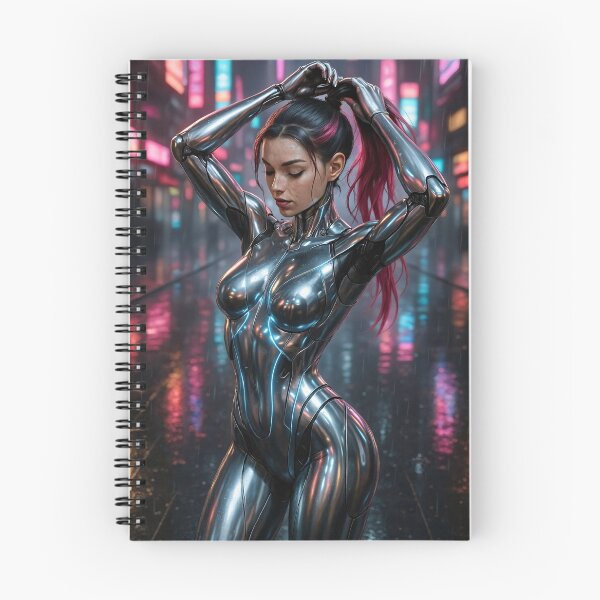 Item preview, Cyberpunk metal Android putting up hair  designed and sold by CathryneDelamort.