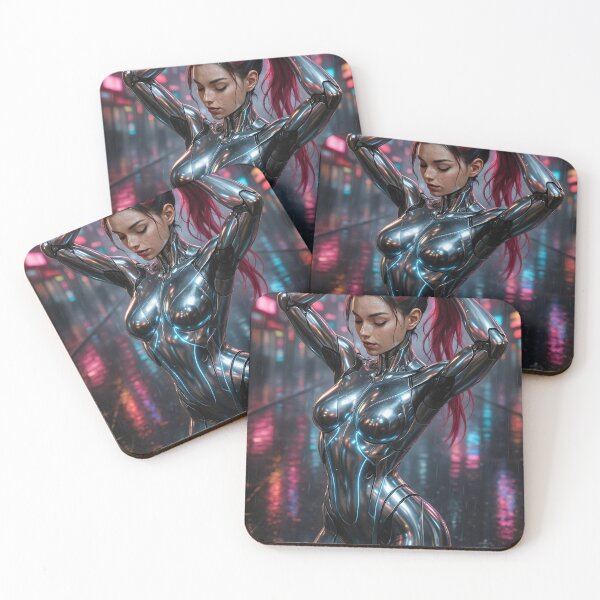 Item preview, Androide metal cyberpunk peinándose designed and sold by CathryneDelamort.
