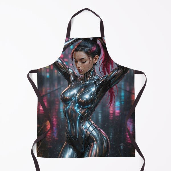 Item preview, Cyberpunk metal Android putting up hair designed and sold by CathryneDelamort.