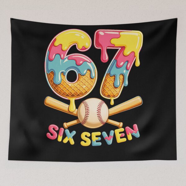Item preview, Humor Seven Cream Ice Funny Baseball Drip Vintage Quote Six designed and sold by Aaronogagne.