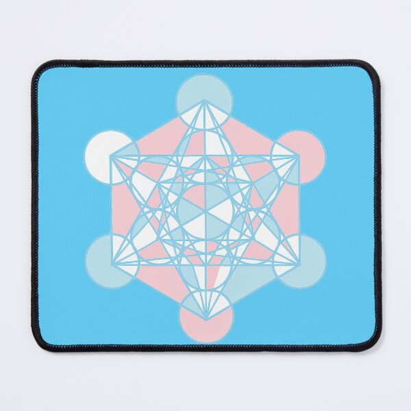 Item preview, Trans Pride Metatron’s Cube Geometry designed and sold by PrideDownUnder.