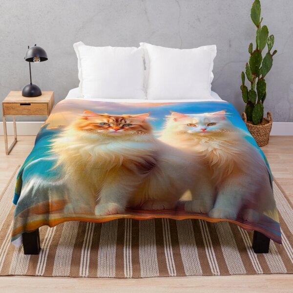 Item preview, Two Cats In Oil Painting Style designed and sold by LanaGustavsson.
