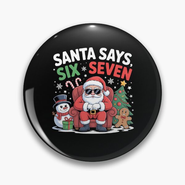 Item preview, Santa Retro Holiday Says Bruh Santa Six Claus Happy Seven designed and sold by ChadnoSmith.