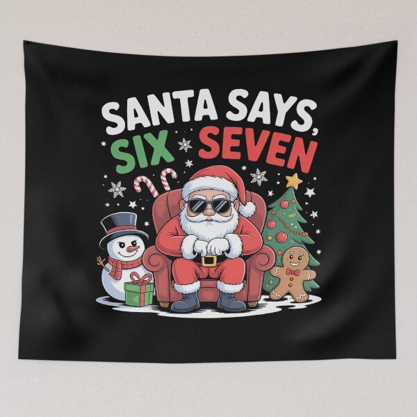 Item preview, Santa Retro Holiday Says Bruh Santa Six Claus Happy Seven designed and sold by ChadnoSmith.