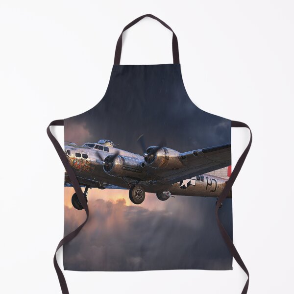 Item preview, B17F Aircraft Flying Over the Skies of England at Dusk designed and sold by Skyframe Aviation.