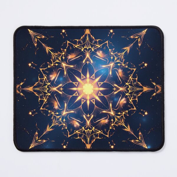 Item preview, Glowing Fractal Mandala – Radiant Sacred Geometry Digital Art designed and sold by DanjerBoi.