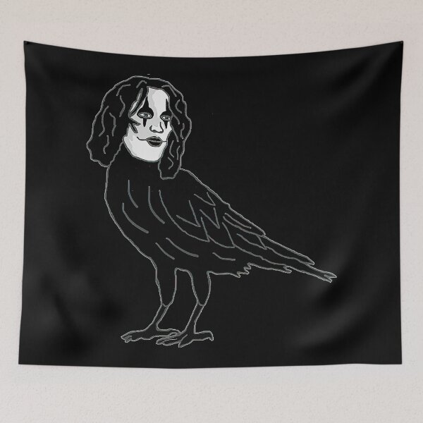 Item preview, The Crow Gothic Raven Illustration designed and sold by bettannfuco.
