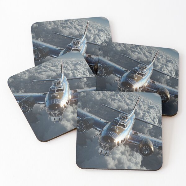 Item preview, B17F Aircraft Cruising Above Germany in Clear Skies designed and sold by Skyframe Aviation.
