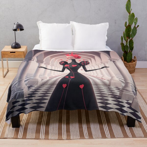 Item preview, Queen of Hearts Minimal – Dark Elegance in the Palace designed and sold by FusiTink.