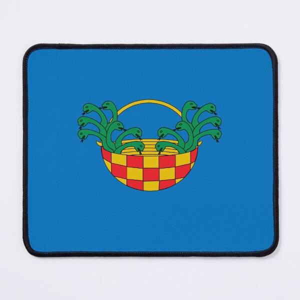 Item preview, Seven snake motifs on the flag of Melilla - Africa / Spain designed and sold by cvelasco88.