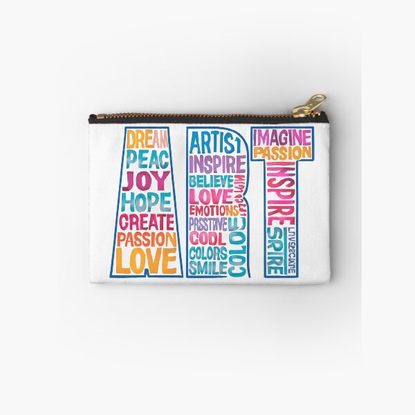 Item preview, "ART of Positivity – A Colorful Word Collage" designed and sold by Dogandesighn.