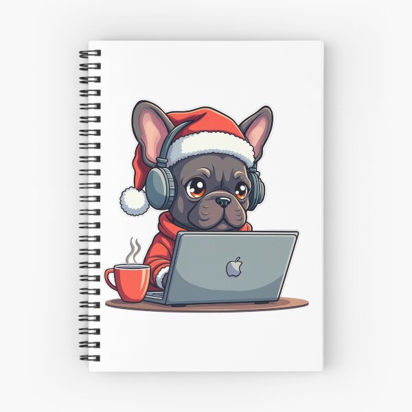 Item preview, French Bulldog Coder Christmas | Dev Life Santa Hat designed and sold by Dev Life Designs.
