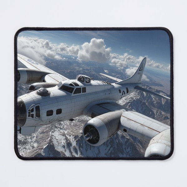 Item preview, Vintage B17 Heading Toward the Countryside Below in Heavy Weather designed and sold by Skyframe Aviation.
