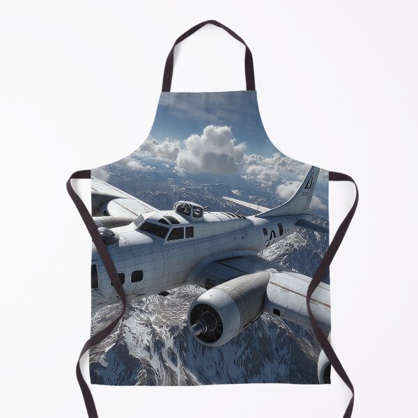 Item preview, Vintage B17 Heading Toward the Countryside Below in Heavy Weather designed and sold by Skyframe Aviation.