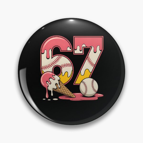 Item preview, Seven Vintage Funny Six Quote Cream Ice Humor Drip Baseball designed and sold by Aaronogagne.