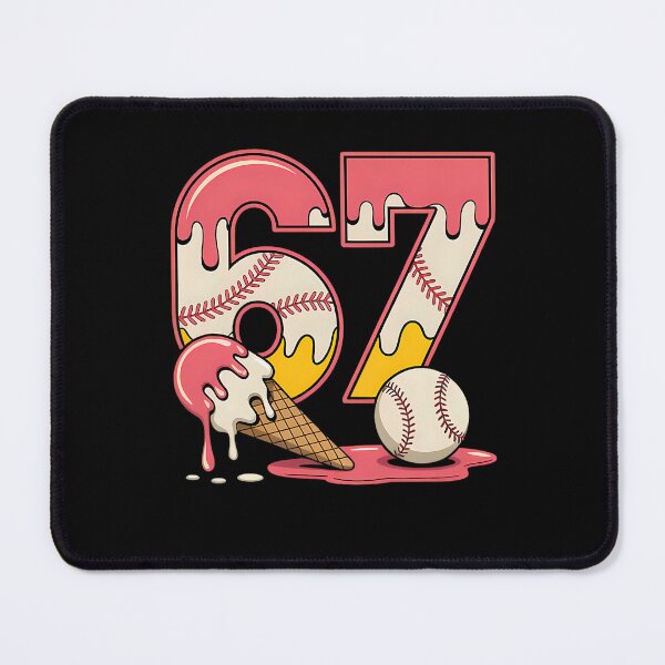 Item preview, Seven Vintage Funny Six Quote Cream Ice Humor Drip Baseball designed and sold by Aaronogagne.