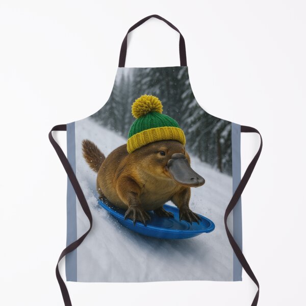 Item preview, Platypus Goes Sledding Somewhere in Minnesota designed and sold by Tridentulus.