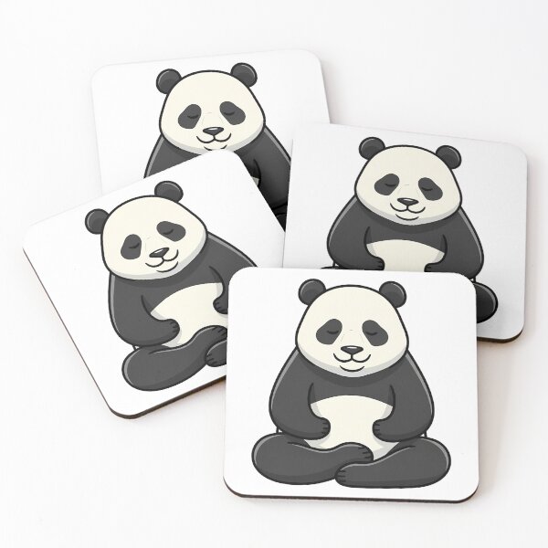 Item preview, Cute Meditating Panda Yoga Pose designed and sold by k3rstman1.