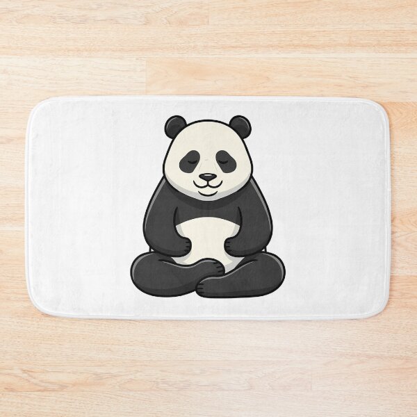 Item preview, Cute Meditating Panda Yoga Pose designed and sold by k3rstman1.