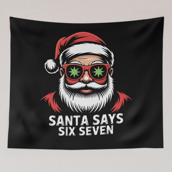 Item preview, Happy Six Bruh Santa Says Seven Claus Holiday Santa Retro designed and sold by ChadnoSmith.