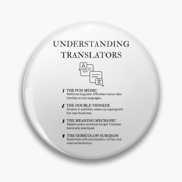 Item preview, Translator Humor Shirt – Witty Linguistics Definitions Collection designed and sold by PsyFlow35.