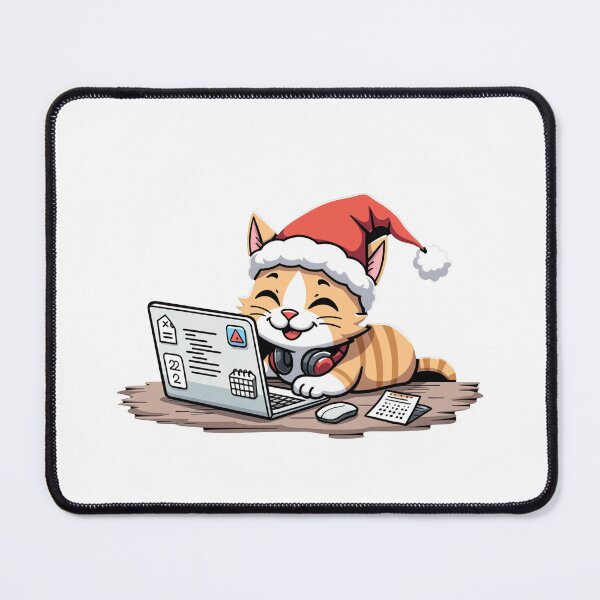 Item preview, Maine Coon Cat Santa Coder | Dev Life Animal Gift designed and sold by Dev Life Designs.
