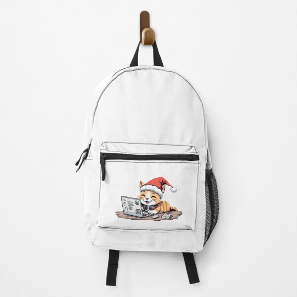 Item preview, Maine Coon Cat Santa Coder | Dev Life Animal Gift designed and sold by Dev Life Designs.