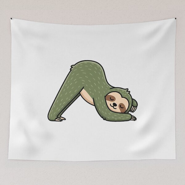 Item preview, Cute Sloth Downward Dog Yoga Pose designed and sold by k3rstman1.
