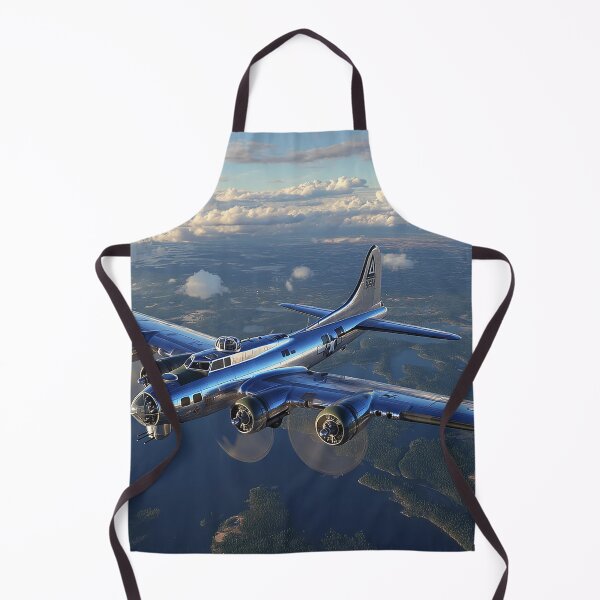 Item preview, WWII Flying Fortress On Mission Over the Countryside Below in Battle Formation designed and sold by Skyframe Aviation.