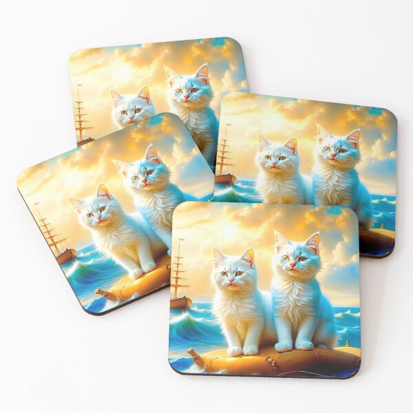 Item preview, Two Cats In Oil Painting Style designed and sold by LanaGustavsson.