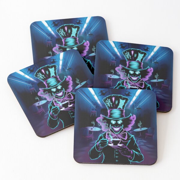 Item preview, Neon Mad Hatter – Cyberpunk Tea Time designed and sold by FusiTink.