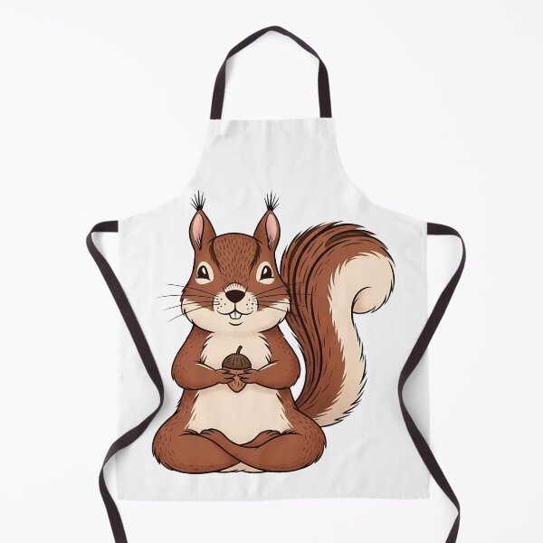 Item preview, Cute Squirrel Yoga Pose Acorn Meditation designed and sold by k3rstman1.