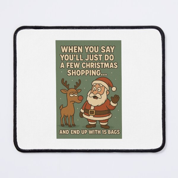 Item preview, Funny Christmas Shopping Meme Santa designed and sold by Antonia2412.