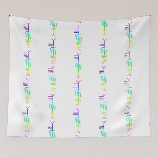 Item preview, Irish Ogham - "Aerach" (Gay) - Rainbow designed and sold by EchoTheBard.