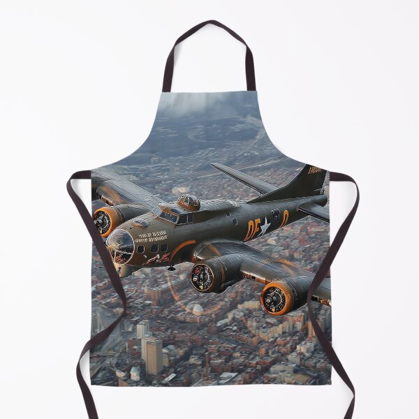 Item preview, Classic B17 Bomber In Flight Over Rural Farmland in Clear Skies designed and sold by Skyframe Aviation.
