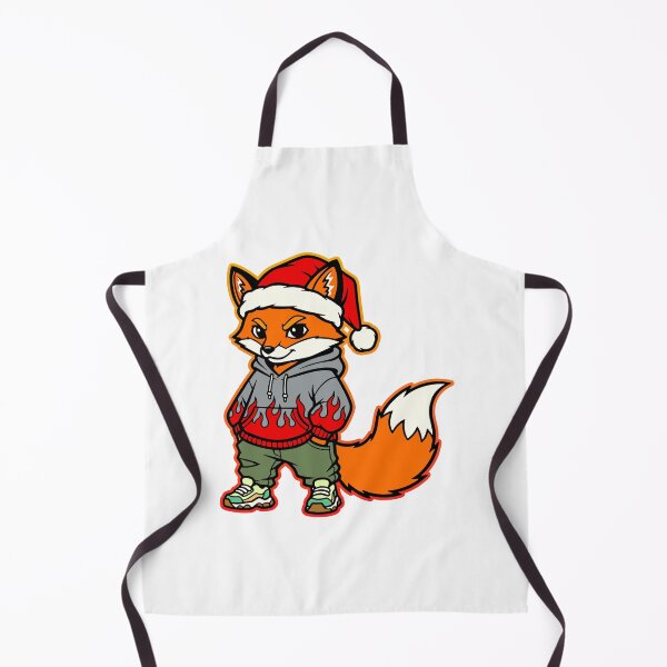 Item preview, The fox in Santa's hat designed and sold by krabbaraban.