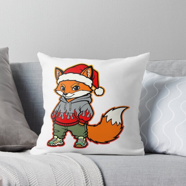 Item preview, The fox in Santa's hat designed and sold by krabbaraban.