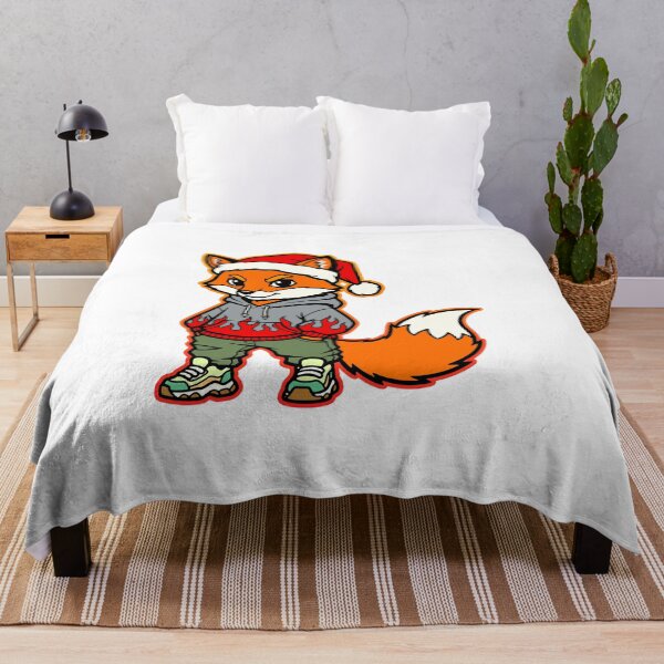 Item preview, The fox in Santa's hat designed and sold by krabbaraban.