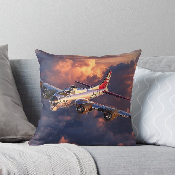 Item preview, B17 Flying Fortress Crossing the Combat Zone at Dawn designed and sold by Skyframe Aviation.