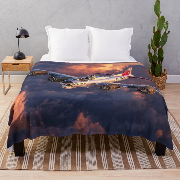 Item preview, B17 Flying Fortress Crossing the Combat Zone at Dawn designed and sold by Skyframe Aviation.