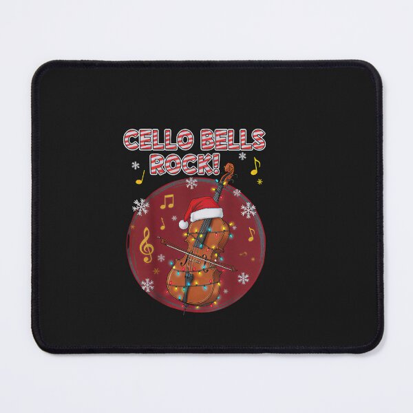Item preview, Cello Bells Rock! Christmas T-Shirt - Musical Holiday Cello Tee - Twinkling Lights & Santa Hat, Funny Cellist Xmas Gift, Instrument Shirt designed and sold by ZyxDes.