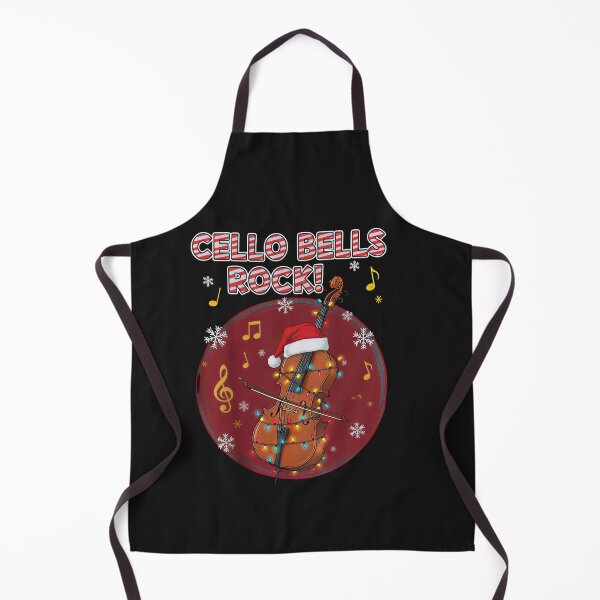 Item preview, Cello Bells Rock! Christmas T-Shirt - Musical Holiday Cello Tee - Twinkling Lights & Santa Hat, Funny Cellist Xmas Gift, Instrument Shirt designed and sold by ZyxDes.