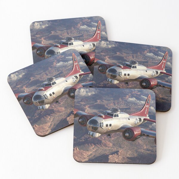 Item preview, B-17 Flying Over Desert Landscape designed and sold by Skyframe Aviation.