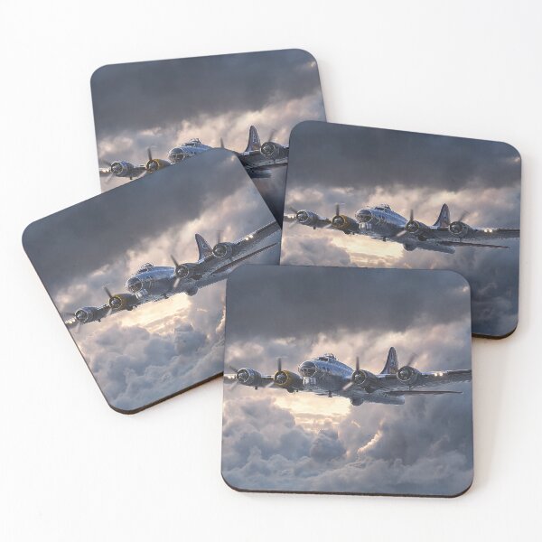 Item preview, B-17 Flying Fortress Soaring through Clouds designed and sold by Skyframe Aviation.