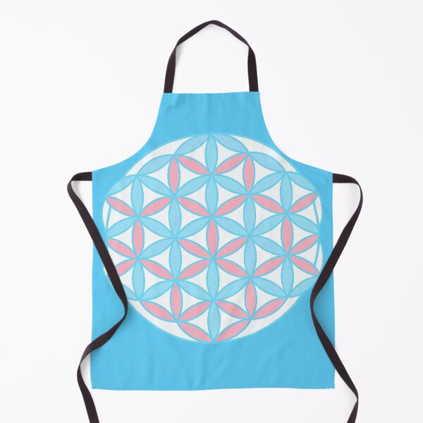 Item preview, Trans Pride Flower of Life Geometry designed and sold by PrideDownUnder.