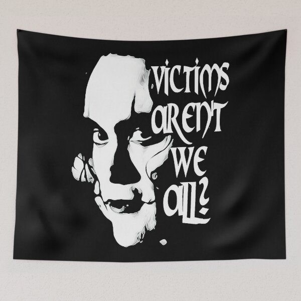 Item preview, The Crow Line Art Sad Face designed and sold by bettannfuco.