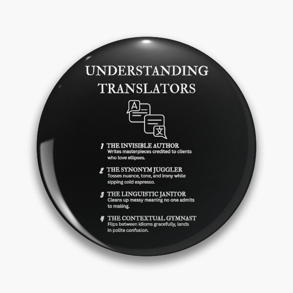 Item preview, Funny Translator Gift – Language Professional Humor Apparel – Black designed and sold by PsyFlow35.